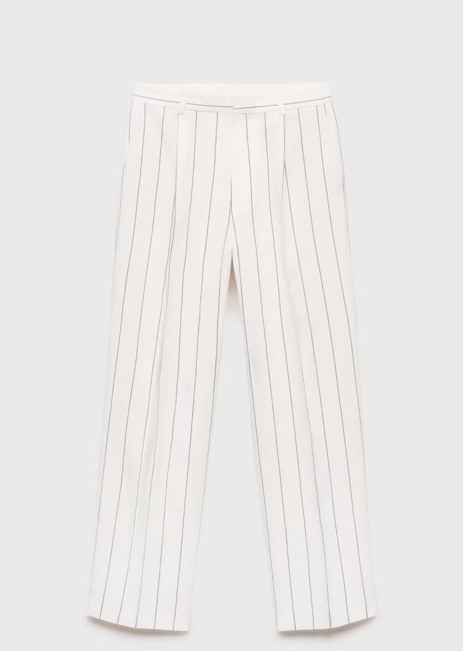 Mango  White Pinstripe Dress Pants